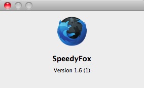SpeedyFox 1.6 : Program version