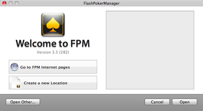 FlashPokerManager 3.5 : General View