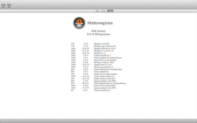 Mathemagics 1.0 : Mathemagics screenshot