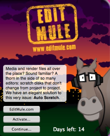 EditMule Auto Scratch Demo 1.1 : Main windows