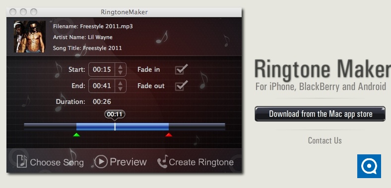 RingtoneMaker 1.1 : Ringtone Maker for Mac App Store