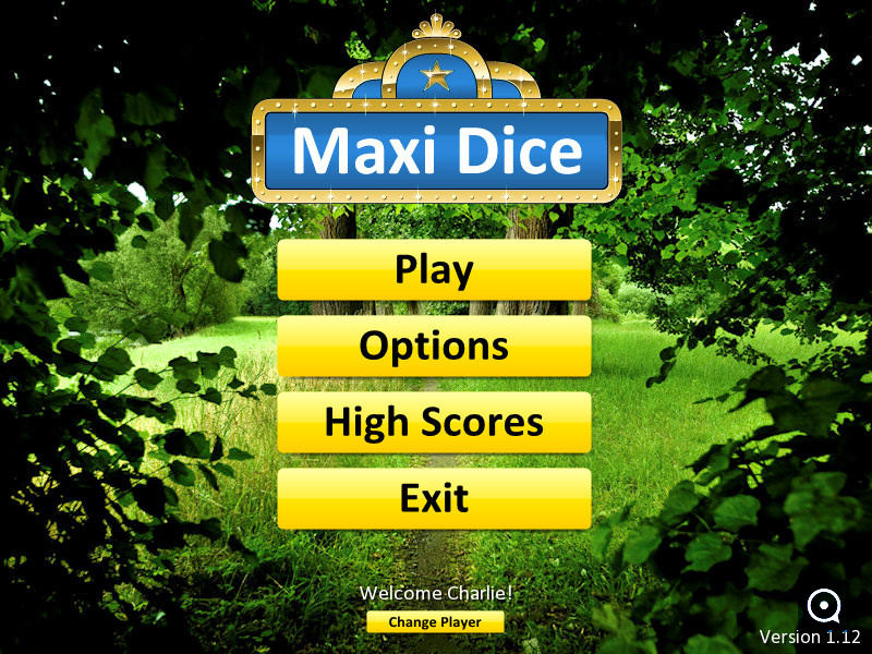 Maxi Dice 1.2 : Main window
