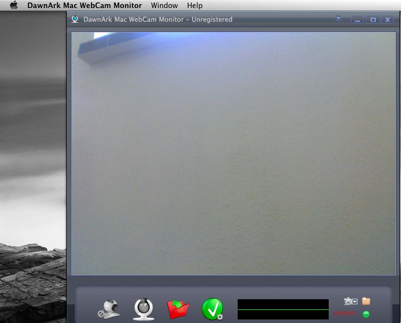 DawnArk Mac WebCam Monitor 4.1 : Main window