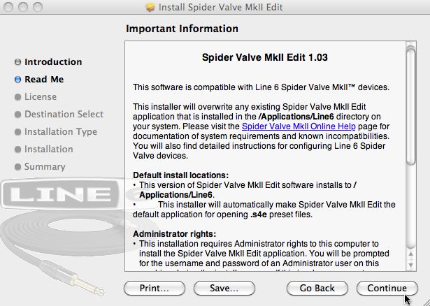 Spider Valve MkII Edit 1.0 : Main window