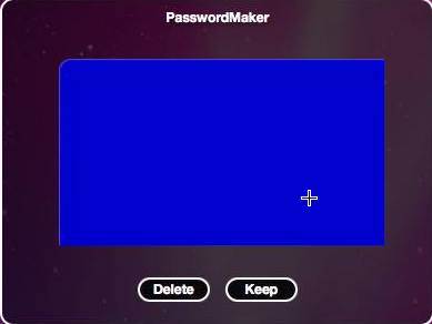 Password Maker 1.2 : Main window