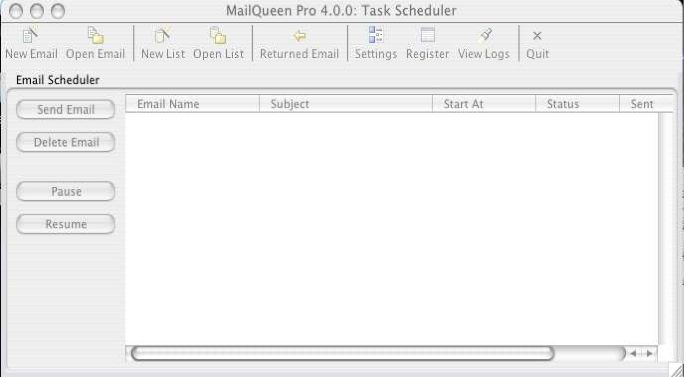 MailQueen Pro 4.0 : Main window