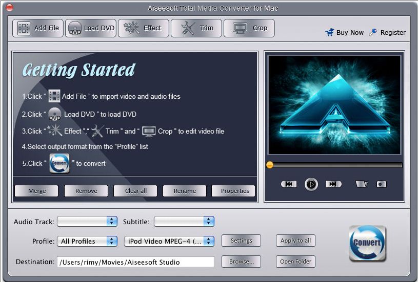 Aiseesoft Total Media Converter 6.0 : General view