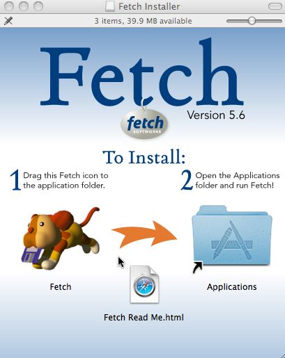 Fetch 2 5.6 : Main window
