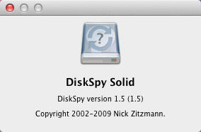 DiskSpy Solid 1.5 : About Window