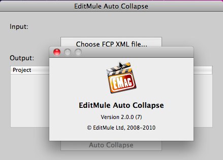 EditMule Auto Collapse 2.0 : Main window