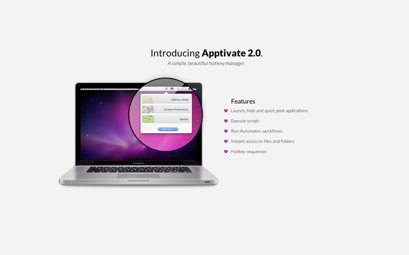 Apptivate 2.0 : Apptivate screenshot
