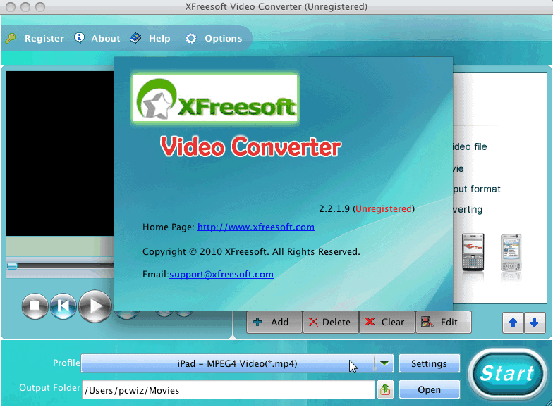 VideoConverter 2.3 : Main Window