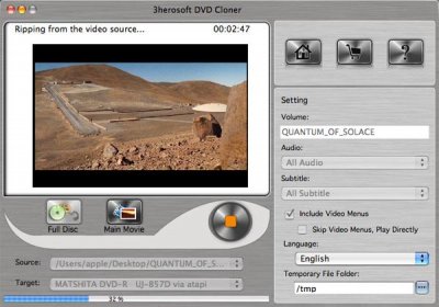 Download free 3herosoft DVD Cloner for macOS