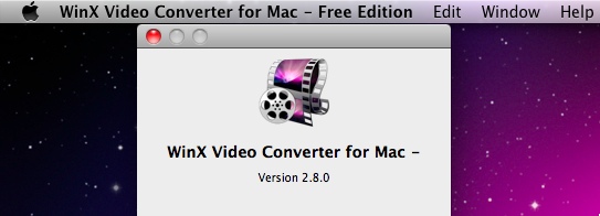 WinX AVCHD Video Converter for Mac - Free Edition 2.8 : Main window