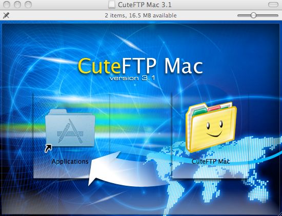 CuteFTP Mac 3.1 : Main window