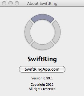 SwiftRing 0.9 : Main window