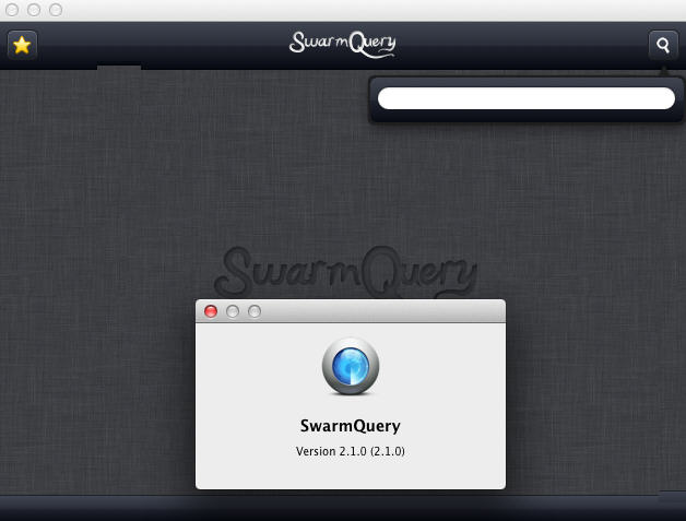 SwarmQuery 2.1 : Main Window
