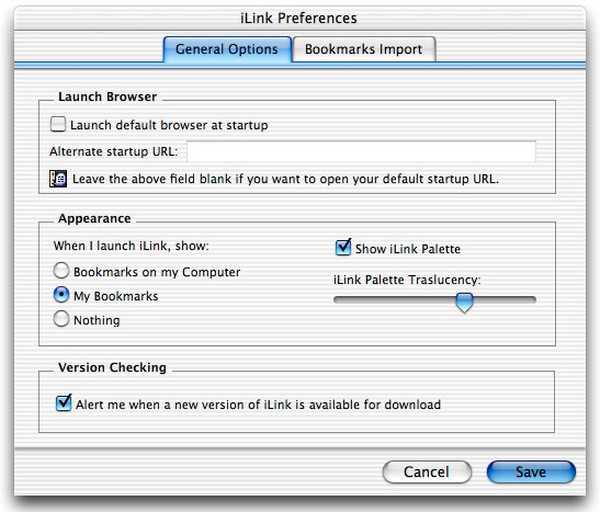 iLinc 9.0 : Preferences
