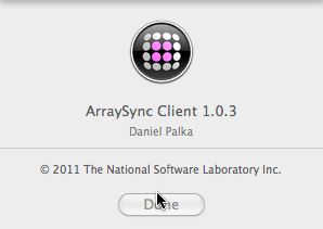 ArraySync 1.0 : Main window