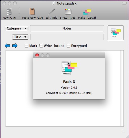 Pads X 2.0 : Main window