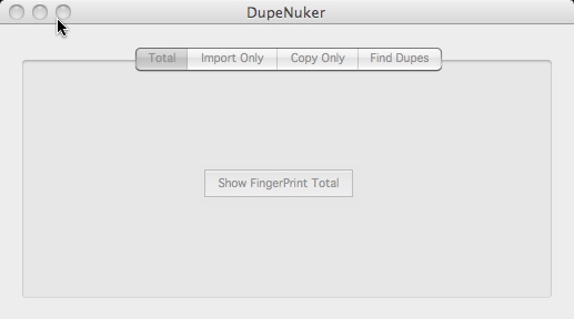 DupeNuker 3.0 : Main window