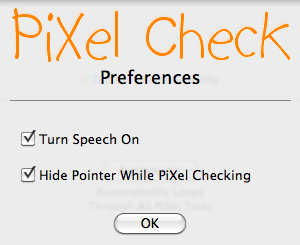 PiXel Check 1.2 : Program Preferences