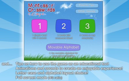Montessori Crosswords - Teach and Learn Spelling with Fun Puzzles for Children screenshot