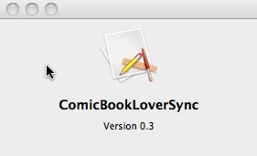 ComicBookLoverSync 0.3 : Main window