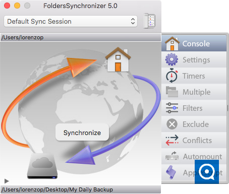 FoldersSynchronizer Lite 3.6 : FoldersSynchronizer Console