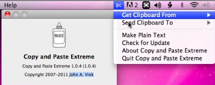 Copy and Paste Extreme 1.0 : Main window