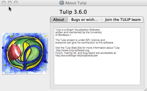 Tulip- 3.6 : Main window