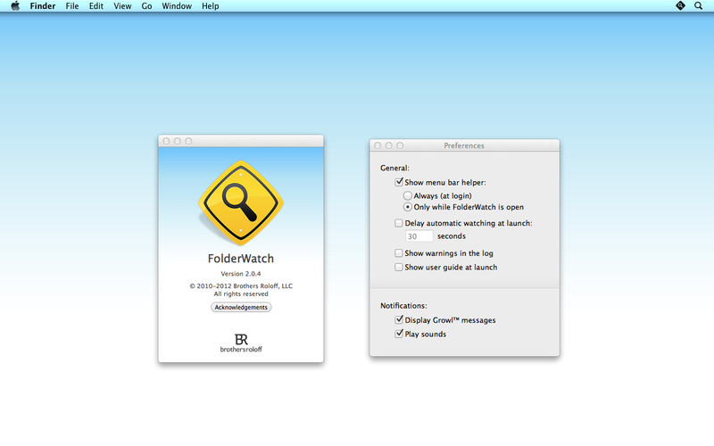 FolderWatch 2.0 : FolderWatch screenshot