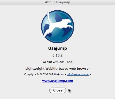 Usejump 0.1 : Main window