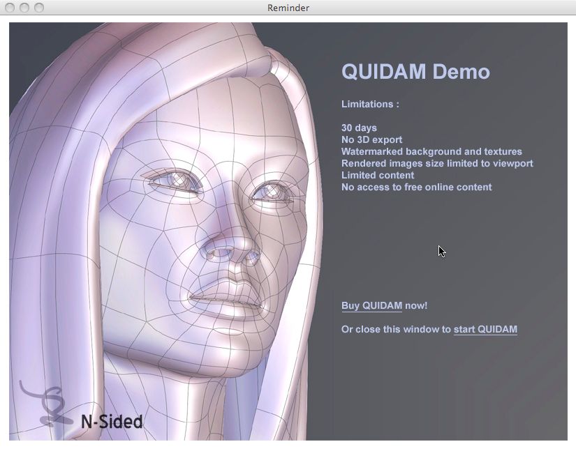 Quidam3 3.5 : Main window