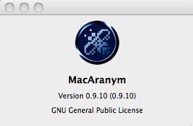 MacAranym 0.9 : Main window