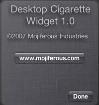 Desktop Cigarette 1.0 : About Window