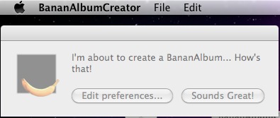 BananAlbumCreator 6.1 : Main window