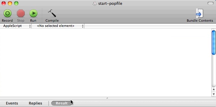 start-popfile 1.1 : Main Window