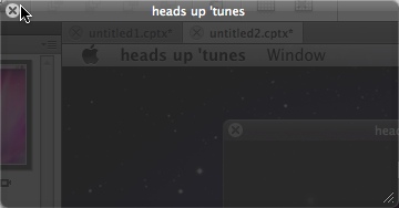 heads up 'tunes 0.4 : Main window