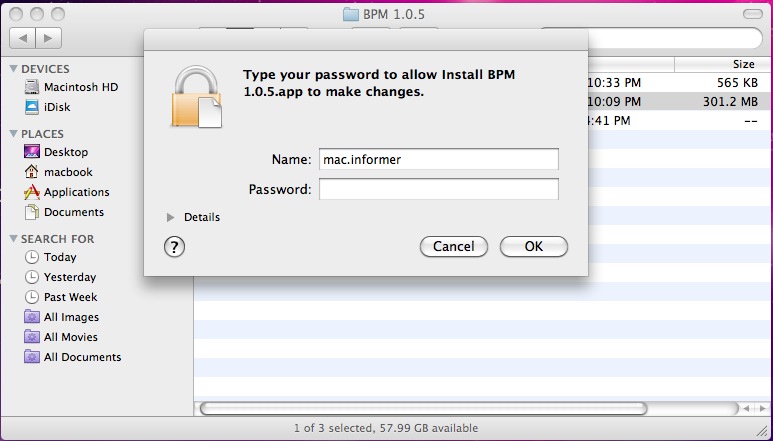 BPM 1.5 : Main window