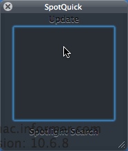 SpotQuick 1.0 : Main window