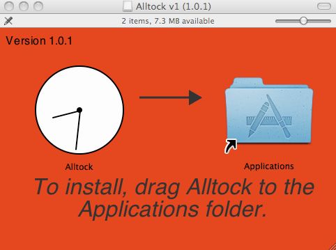 Alltock 1.0 : Main window