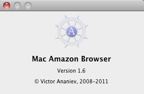 Mac Amazon Browser 1.6 : About window