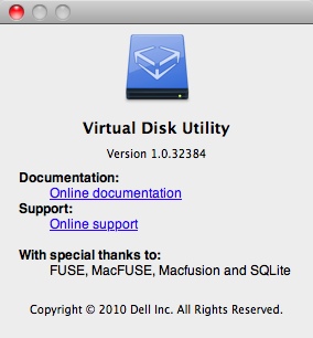 VirtualDiskUtility 1.0 : Main window