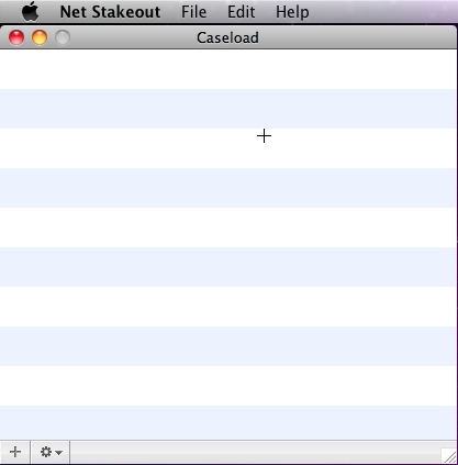 Net Stakeout 1.0 : Main window