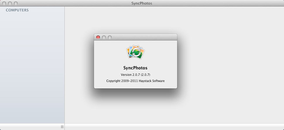 SyncPhotos 2.0 : Main Window