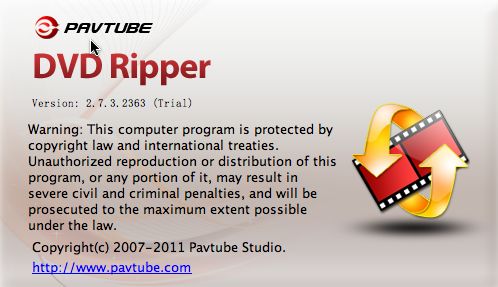 Pavtube DVD Ripper 2.7 : Main window