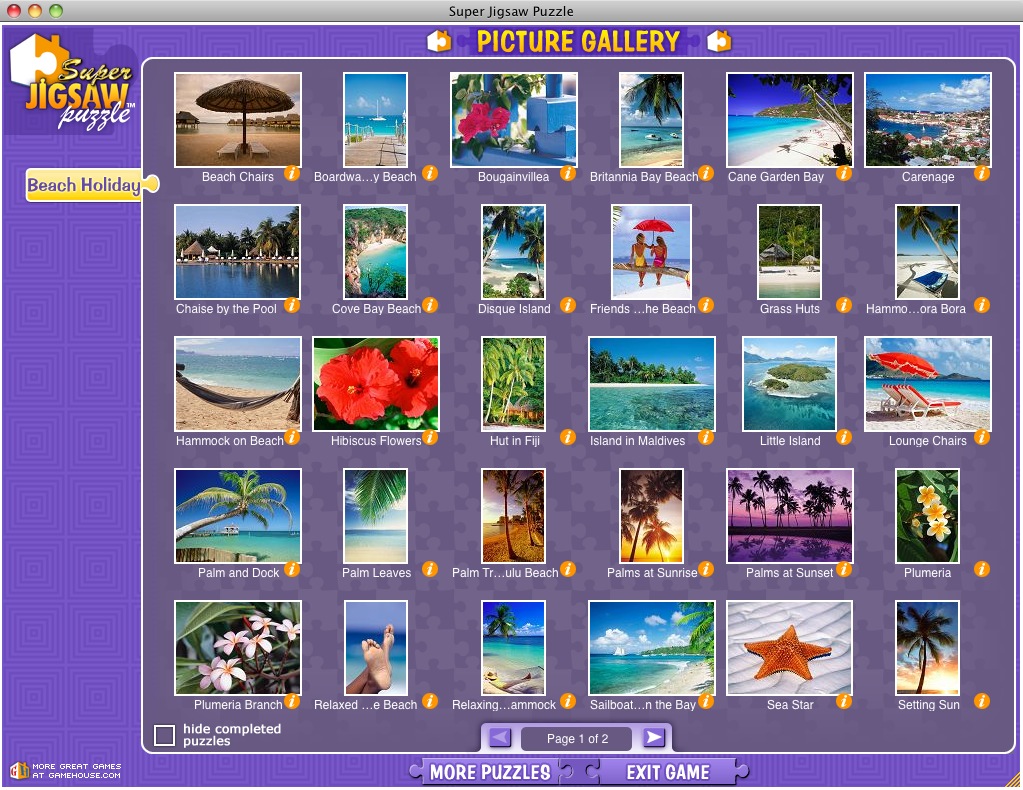 Super Jigsaw Beach Holiday 1.3 : Picture gallery