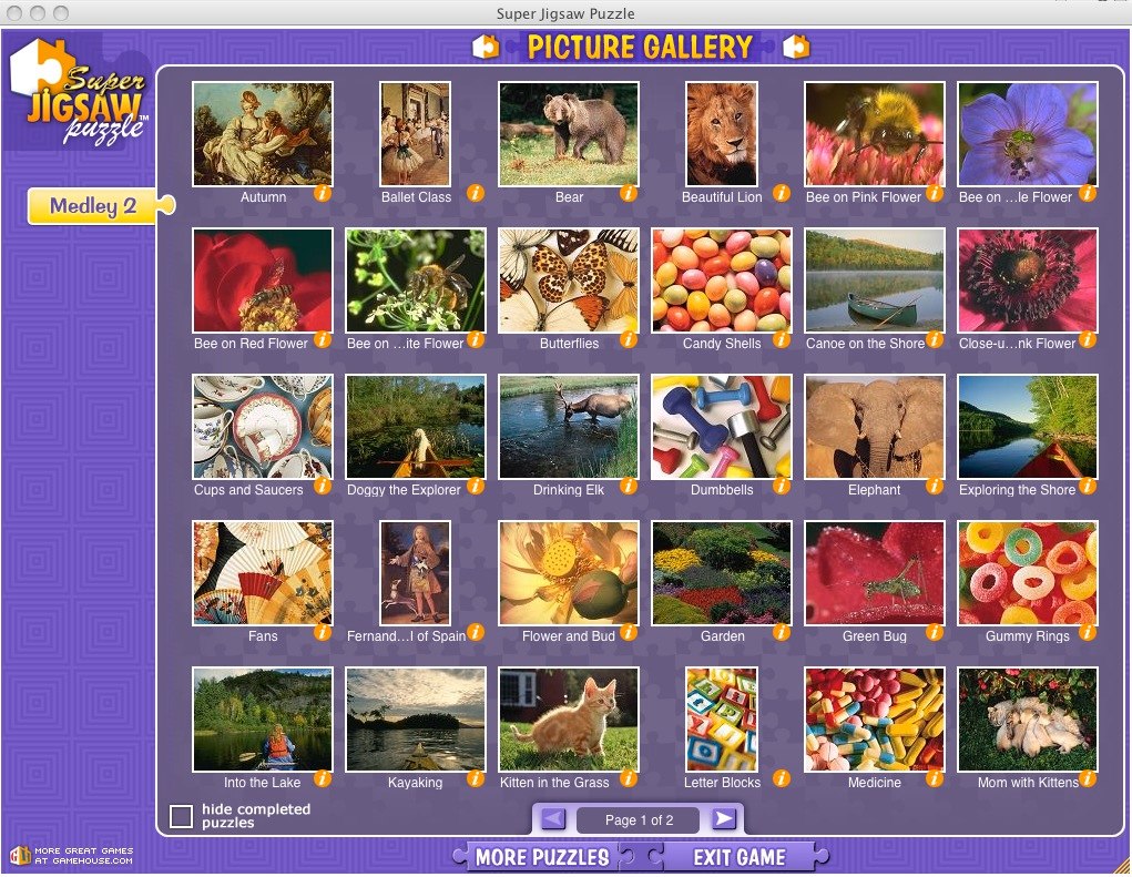 Super Jigsaw Medley 2 : Picture gallery
