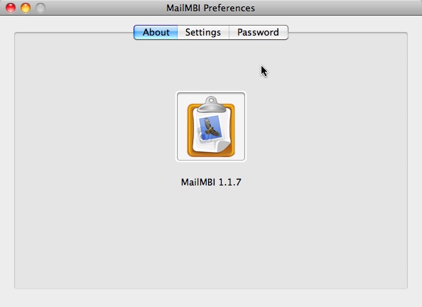 MailMBI 1.1 : Main window